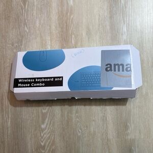 Amazon Black Wireless Keyboard Mouse Combo